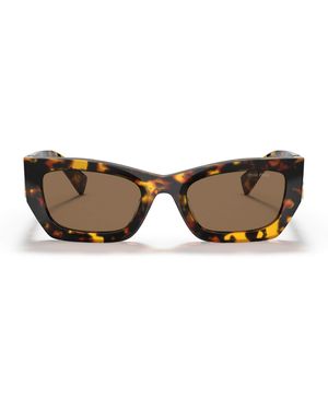 Miu Miu Acetate 0Mu 09Ws Sunglasses - Brown