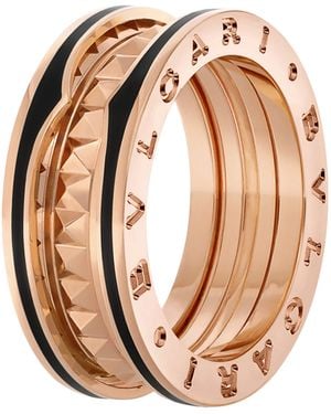 BVLGARI And Ceramic B.Zero1 Rock Two-Band Ring - Natural