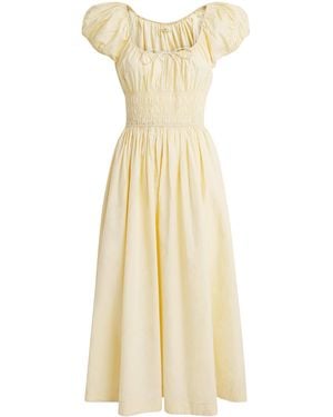 Doen Organic Cotton Quinn Midi Dress - Metallic