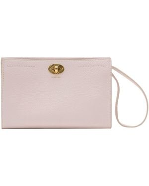 Burberry Leather Cotswolds Pouch - Pink