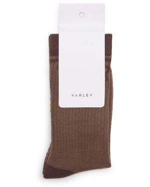 Varley Kendrick Grip Socks - Brown