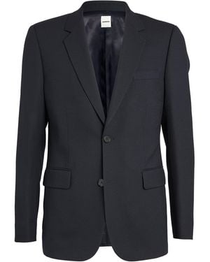 Sandro Wool Suit Jacket - Blue