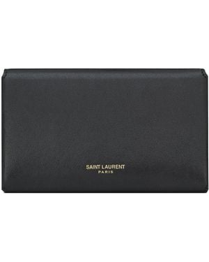 Saint Laurent Letter Wallet - Black