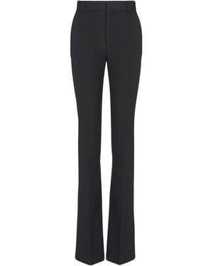 Balmain Virgin Wool Straight-Leg Pants - Black