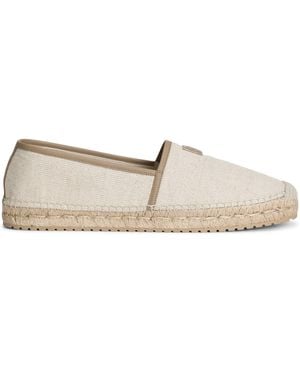 Dolce & Gabbana Logo Espadrilles - Natural
