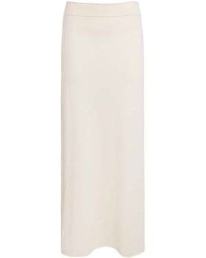 arch4 Cashmere Parker Maxi Skirt - White
