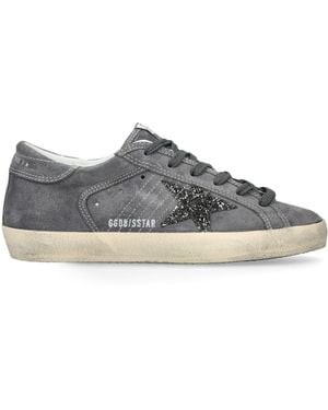 Golden Goose Suede Super Star Trainers - Grey