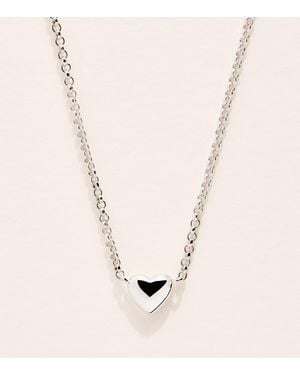 Astrid & Miyu Recycled Sterling Heart Necklace - Natural