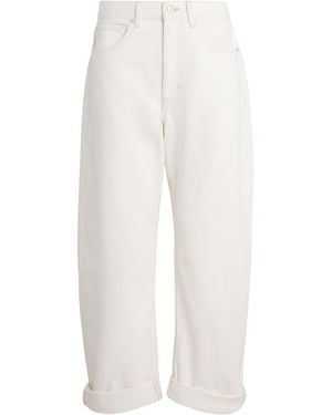 FRAME The Bubble Barrel Jeans - White