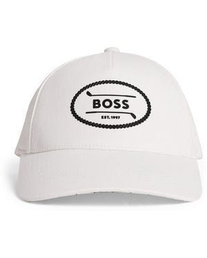 BOSS Pyer Golf Off-Course Baseball Cap - White