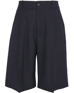 Studio Nicholson Wool Fowld Shorts - Blue