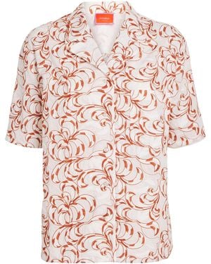 La DoubleJ Fern Embroidered Shirt - White