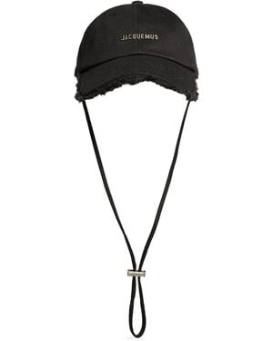 Jacquemus Cotton La Casquette Cap - Black
