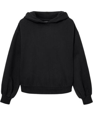 AllSaints Organic Cotton Zinc Oversized Rhian Hoodie - Black