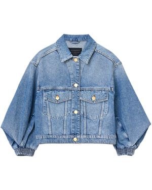 AllSaints Organic Cotton Luca Denim Jacket - Blue