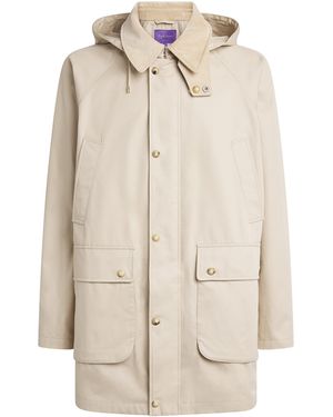 Ralph Lauren Corduroy-Collar Car Coat - Natural