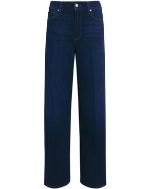 PAIGE Anessa Wide-Leg Ankle Jeans - Blue