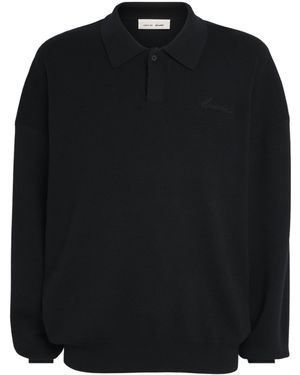 Fear Of God Knitted Signature Polo Jumper - Black