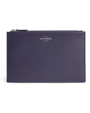 Ettinger Leather Capra Travel Pouch - Blue