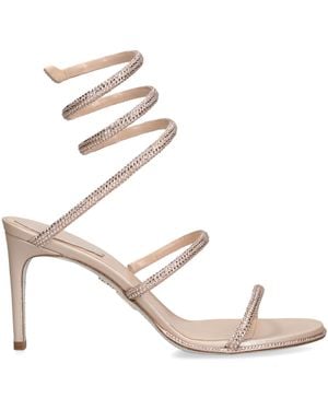 Rene Caovilla Embellished Cleo Sandals 80 - Metallic