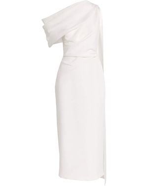 ROKSANDA Crepe Draped Maite Maxi Dress - White