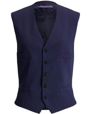 Ralph Lauren Wool Jaiden Waistcoat - Blue