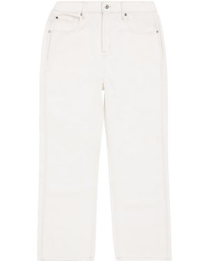 7 For All Mankind Wide-Leg Jeans - White