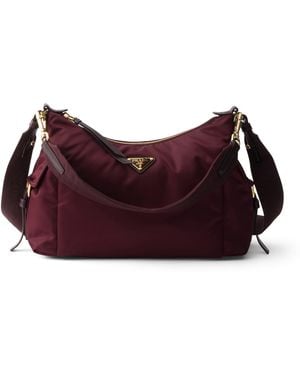 Prada Large Re-Nylon Explore Shoulder Bag - Purple