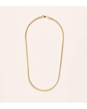 Azlee Small Woven Chain Necklace - Natural