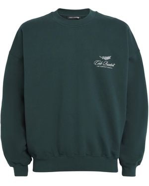 Cole Buxton Cotton Logo Sweatshirt - Green
