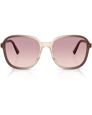 Miu Miu Acetate Oversized Sunglasses - Pink