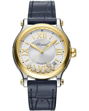 Chopard Stainless Steel And Diamond Happy Sport Watch - Metallic
