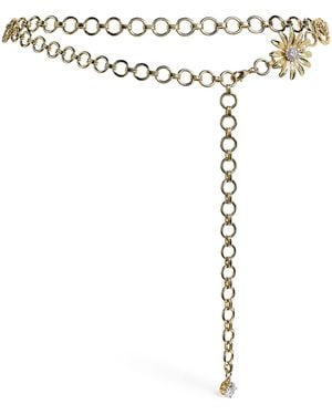 Maje Embellished Chain Belt - Metallic