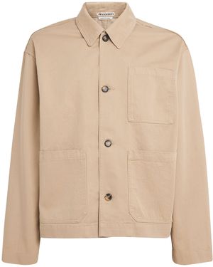 JW Anderson Cotton Pocket-Detail Jacket - Natural