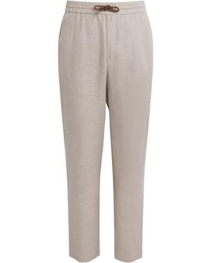 Sease Linen-Cotton Summer Mindset Pants - Gray