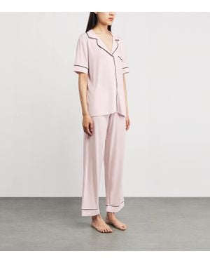 Eberjey Short-Sleeve Gisele Pyjama Set - White