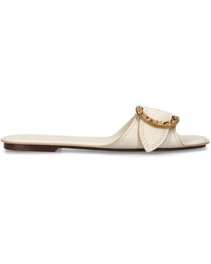 Zimmermann Leather Solena Slides - White