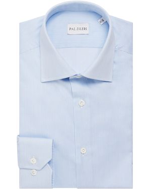 Pal Zileri Cotton Stripe Shirt - Blue