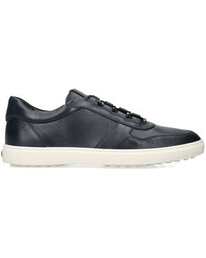 Tod's Leather Elastic Cassetta Sneakers - Blue