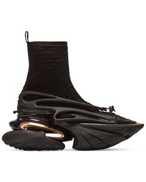 Balmain Unicorn High-Top Trainers - Black