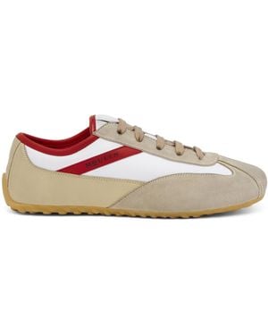 McQueen Leather Boxe Trainers - Brown