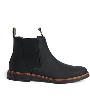 Barbour Leather Farsley Chelsea Boots - Black