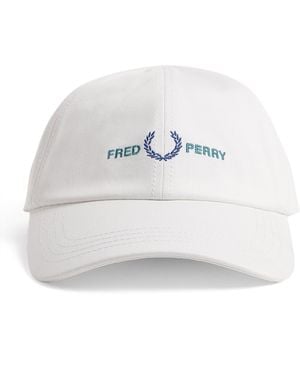 Fred Perry Cotton Twill Logo Cap - White