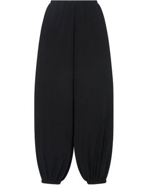 The Row Fiamma Cotton-Silk-Cashmere Trousers - Black
