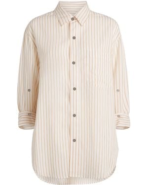 Citizens of Humanity Cotton Stripe Kayla Shirt - White