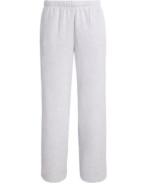 Skims Cotton-Blend Straight Pants - White