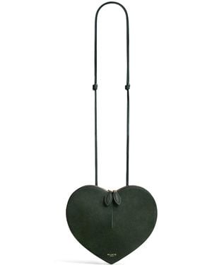 Alaïa Suede Le Coeur Shoulder Bag - Grey