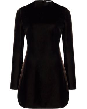 Alaïa Velvet Cinched Mini Dress - Black