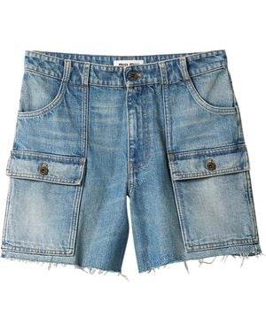 Miu Miu Denim Bermuda Shorts - Blue