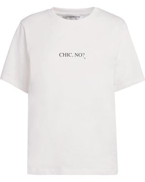 Tシャツ・カットソー Victoria Beckham Logo embroidery t-shirt Who The F*** Is Victoria Beckham' Victoria Beckham T-shirt